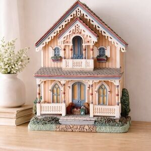 Brian Baker Martha’s Vineyard Cottage Wall Mantel Sculpture Hand Painted Vintage